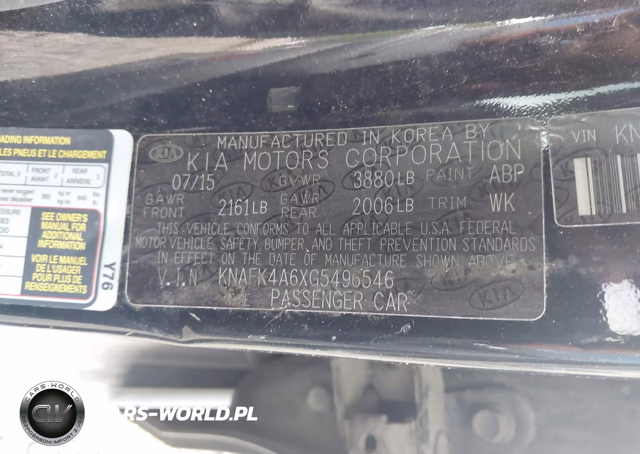 2016 Kia Forte Lx VIN:KNAFK4A6XG5496546 - 9