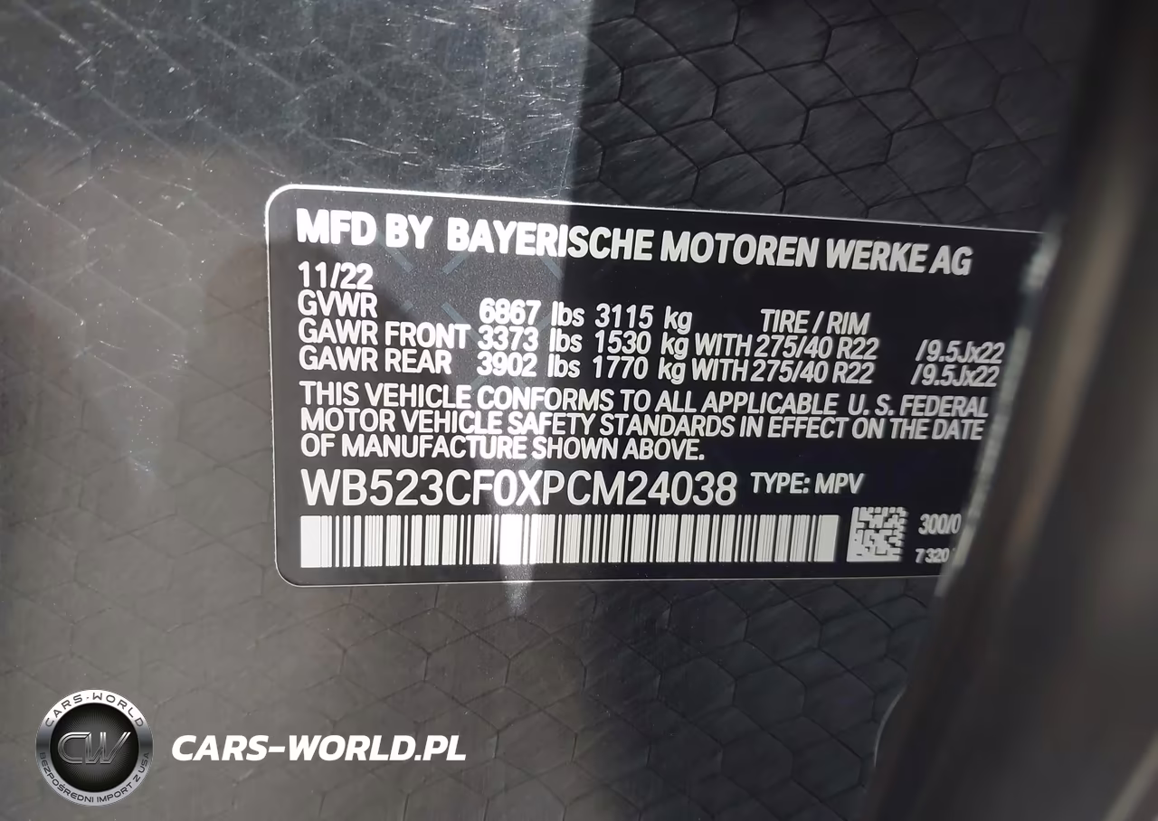 2023 BMW Ix xDrive50 VIN:WB523CF0XPCM24038 - 9