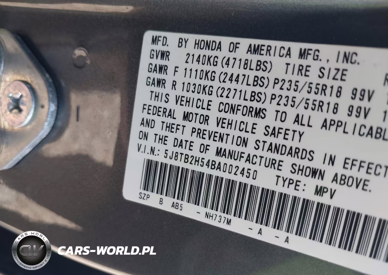 2011 Acura Rdx VIN:5J8TB2H54BA002450 - 9