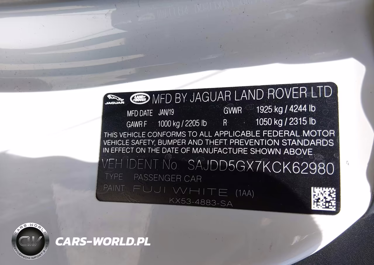 2019 Jaguar F-Type P300 VIN:SAJDD5GX7KCK62980 - 9