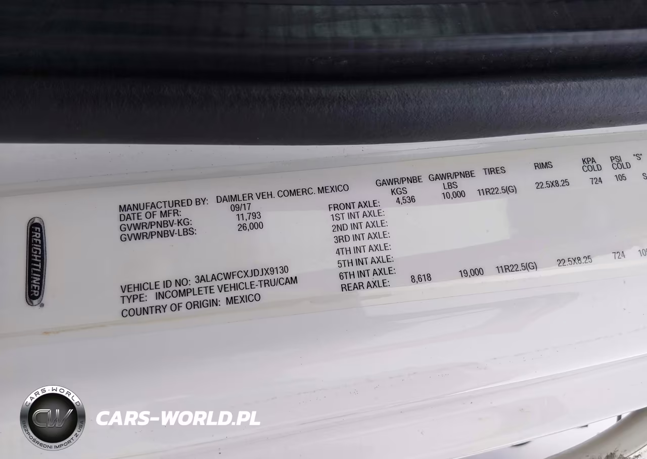 2018 Freightliner M2 106 VIN:3ALACWFCXJDJX9130 - 9