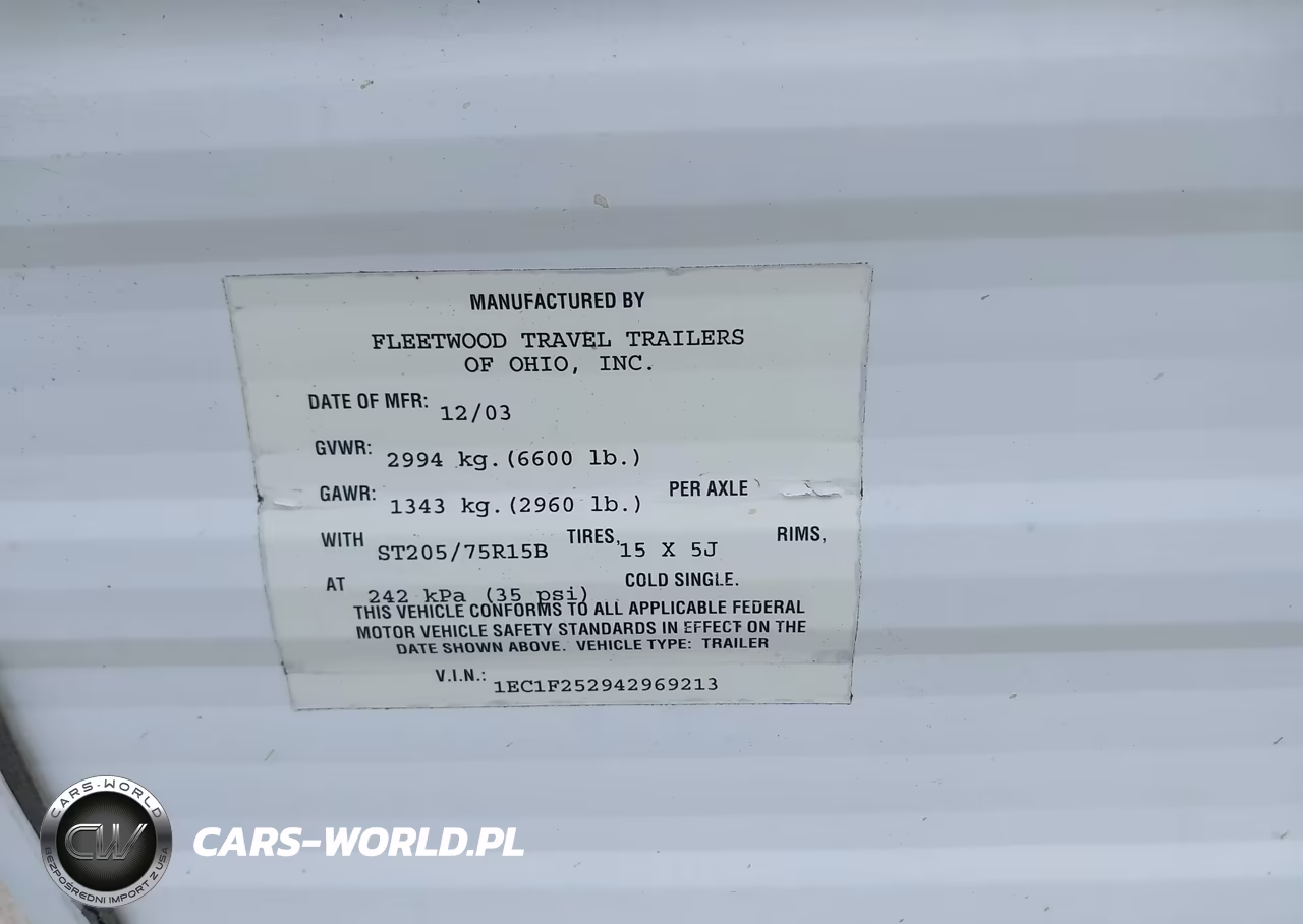 2004 Fleetwood 250Rks VIN:1EC1F252942969213 - 9
