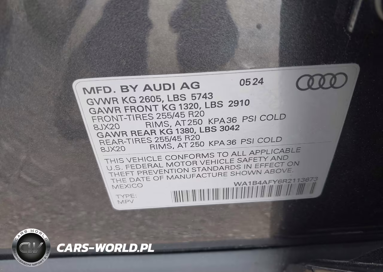 2024 Audi Sq5 Premium Plus Tfsi Quattro Tiptronic VIN:WA1B4AFY6R2113673 - 9