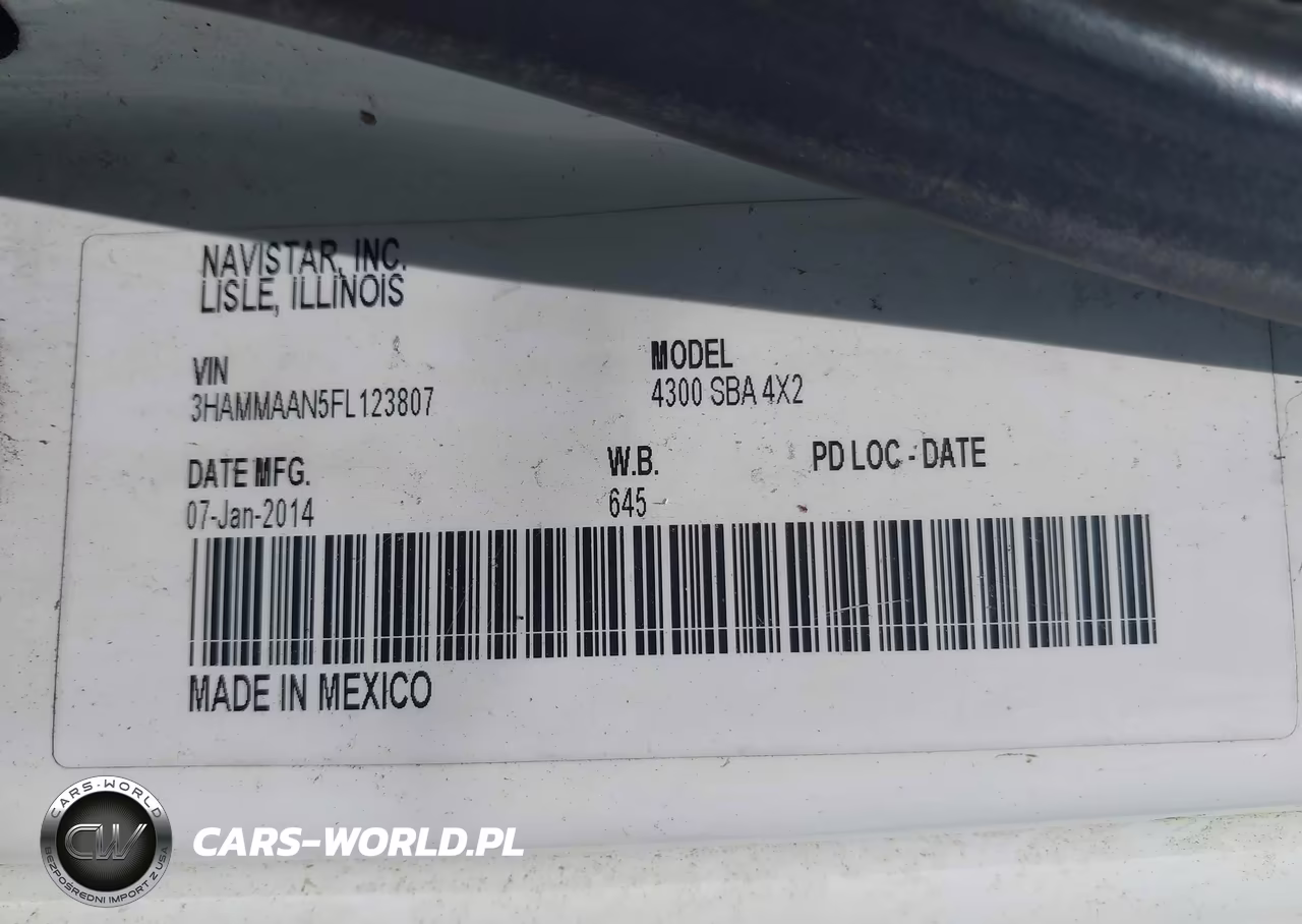 2015 International 4000 4300 VIN:3HAMMAAN5FL123807 - 8