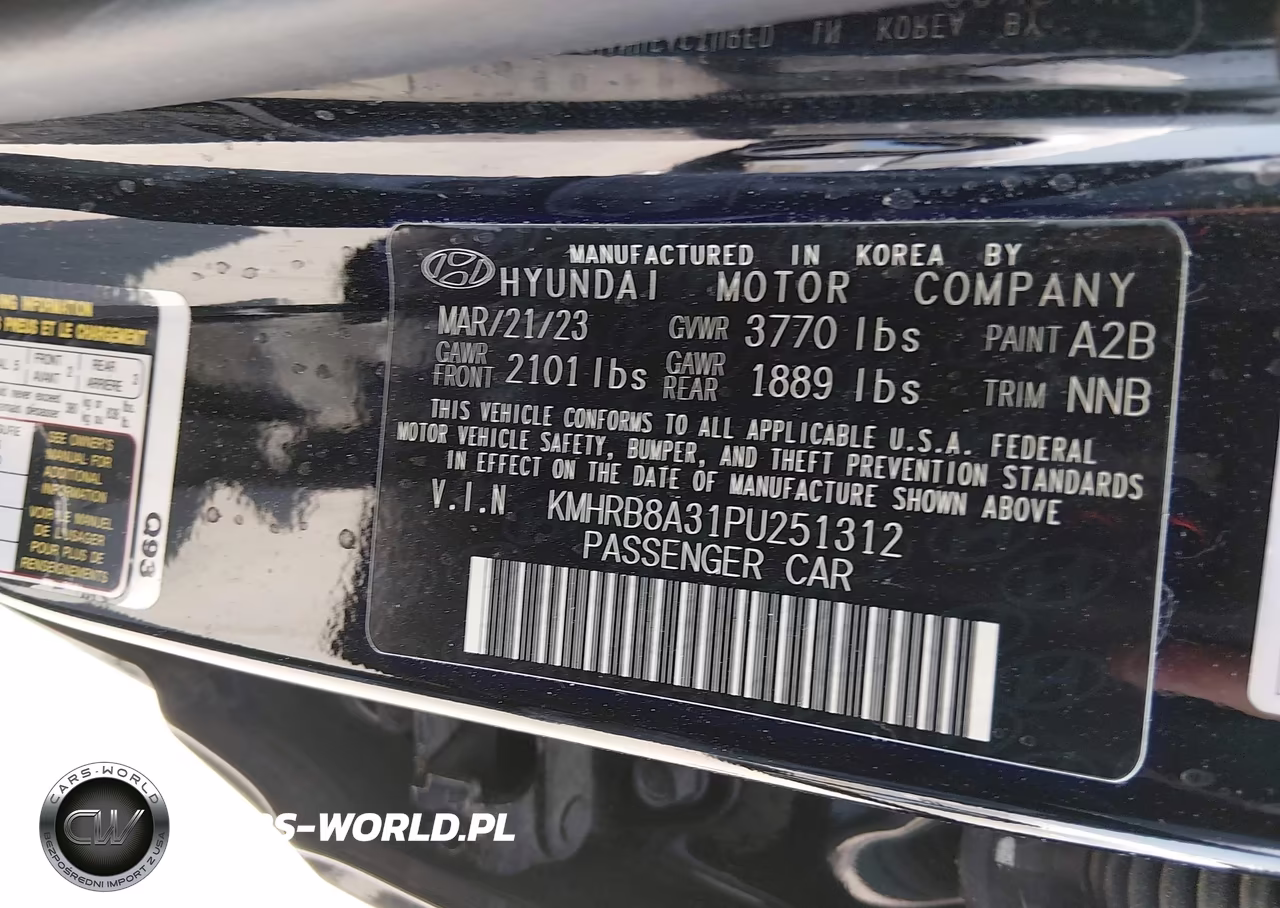 2023 Hyundai Venue Se VIN:KMHRB8A31PU251312 - 9