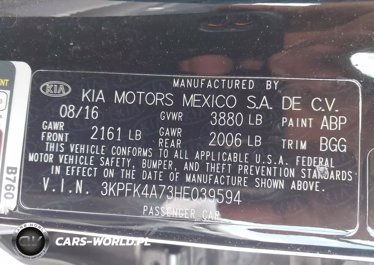 2017 Kia Forte Lx VIN:3KPFK4A73HE039594 - 9