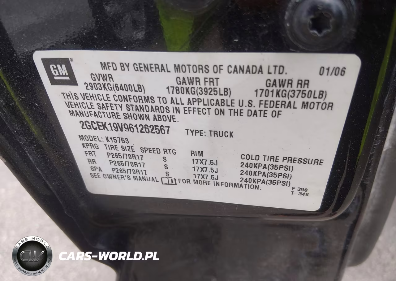 2006 Chevrolet Silverado 1500 Lt1 VIN:2GCEK19V961262567 - 9