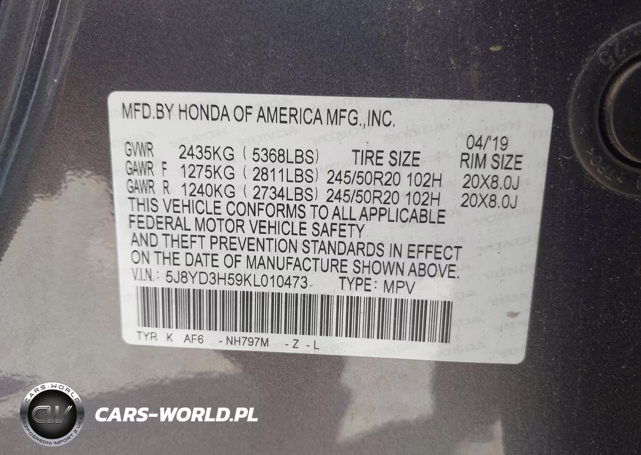 2019 Acura Mdx Tech Pkg VIN:5J8YD3H59KL010473 - 9