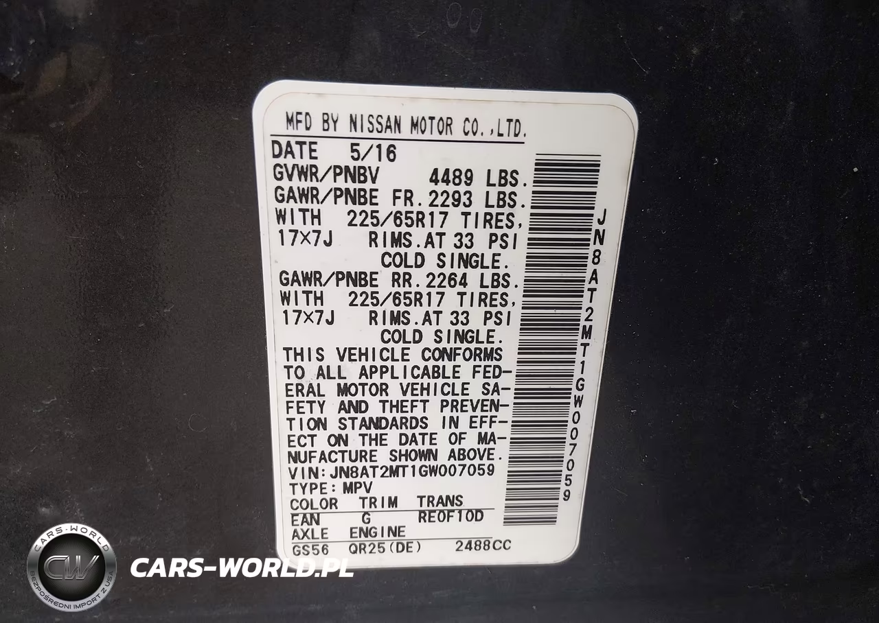 2016 Nissan Rogue S VIN:JN8AT2MT1GW007059 - 9