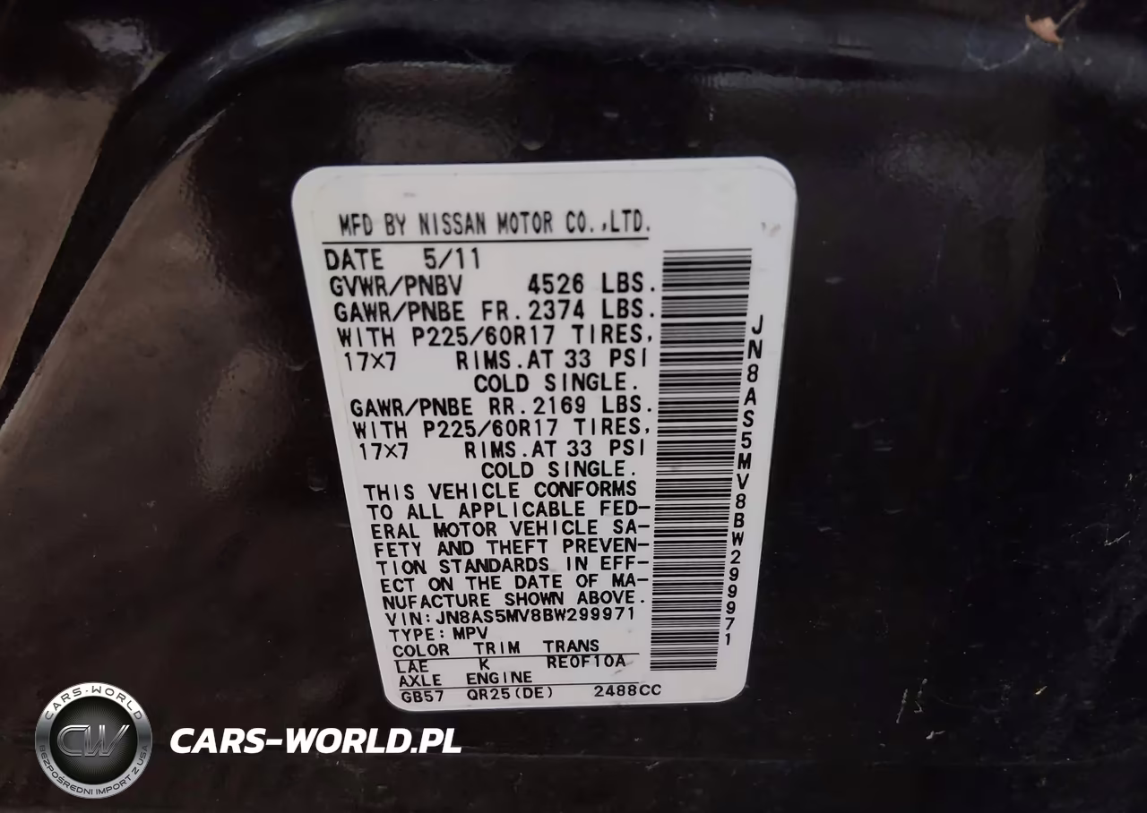 2011 Nissan Rogue Sv VIN:JN8AS5MV8BW299971 - 9