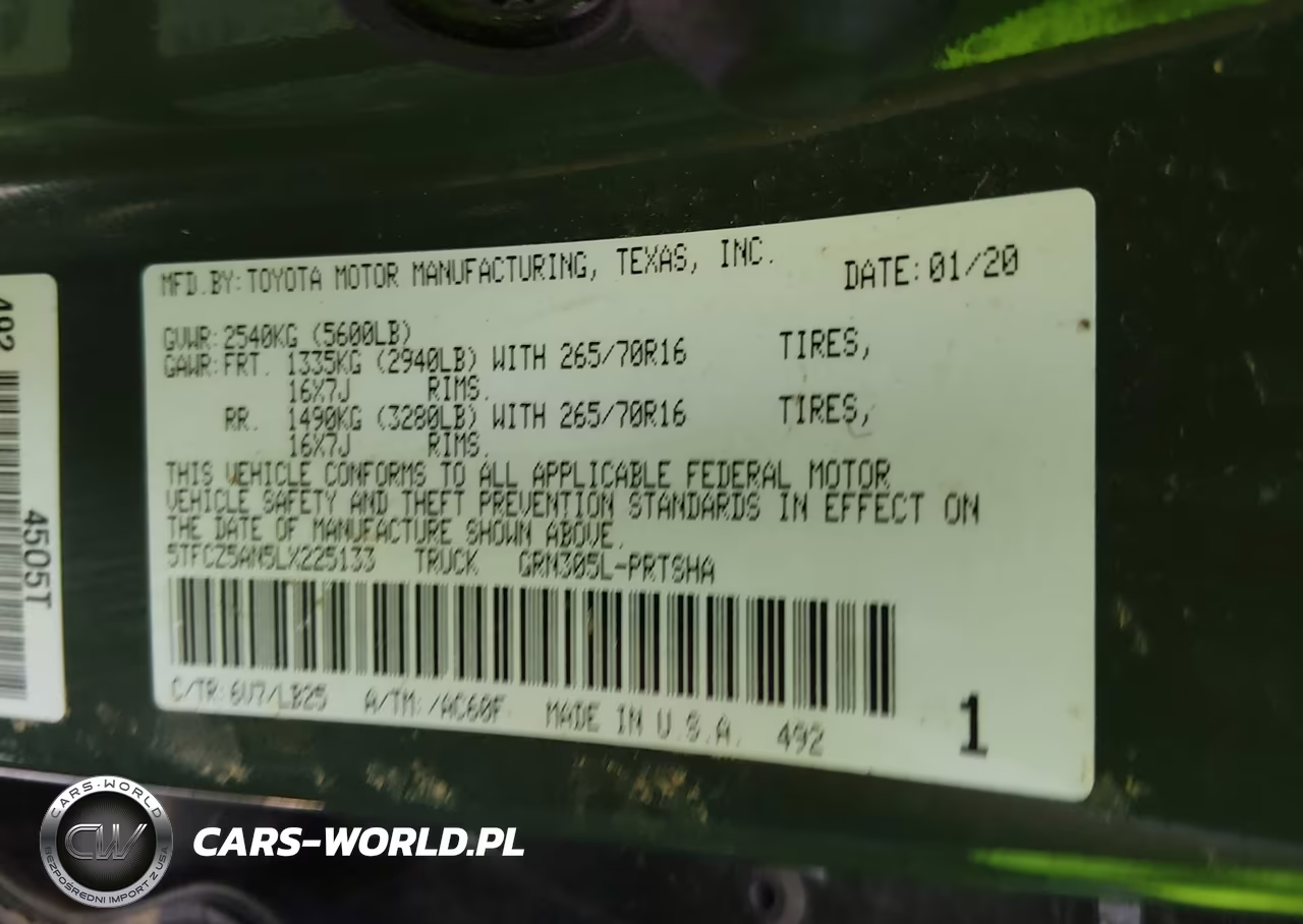2020 Toyota Tacoma Trd Pro VIN:5TFCZ5AN5LX225133 - 9