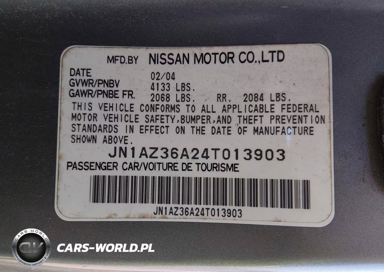 2004 Nissan 350Z Enthusiast VIN:JN1AZ36A24T013903 - 9