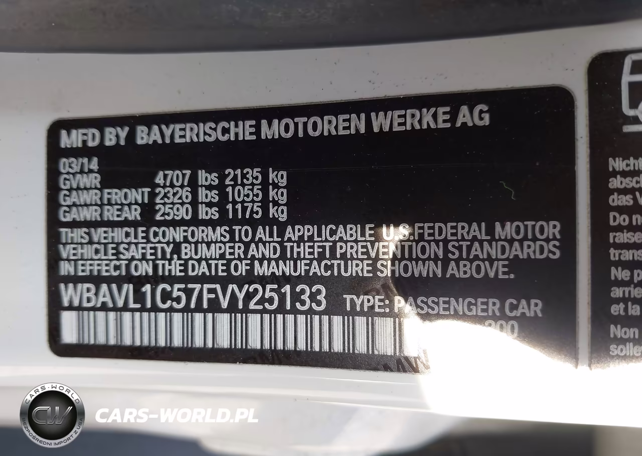 2015 BMW X1 xDrive28I VIN:WBAVL1C57FVY25133 - 9