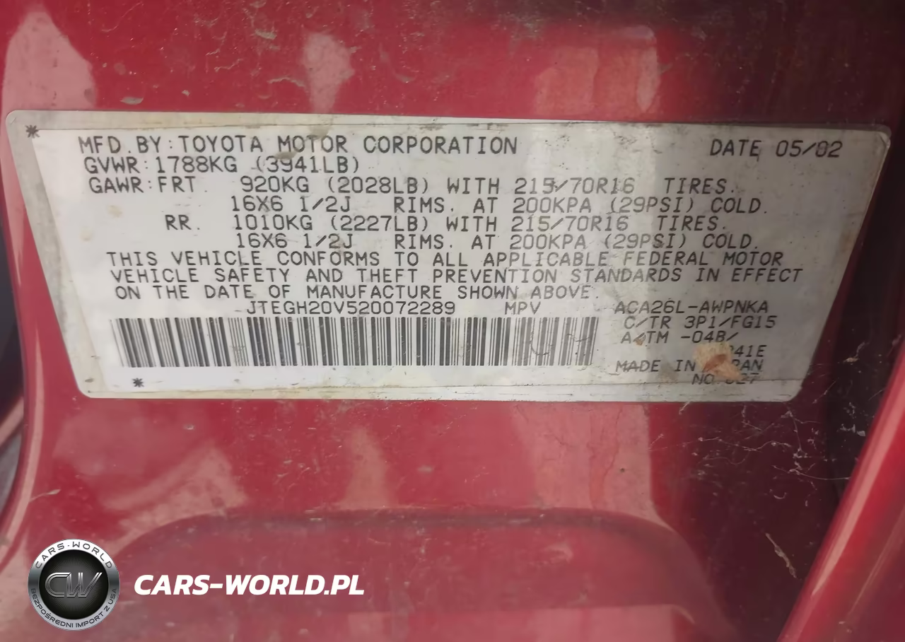 2002 Toyota Rav4 VIN:JTEGH20V520072289 - 9