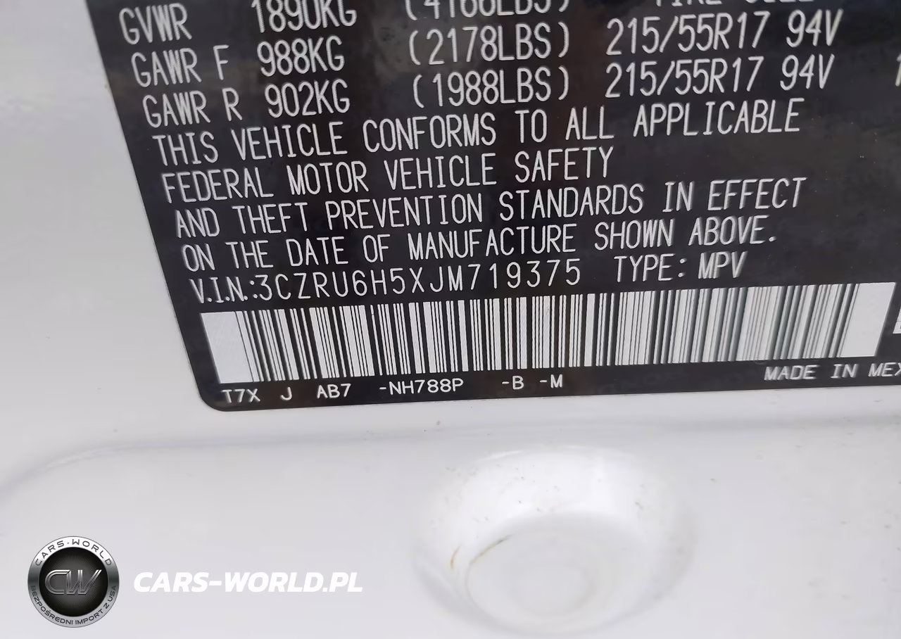 2018 Honda Hr-V Ex VIN:3CZRU6H5XJM719375 - 9