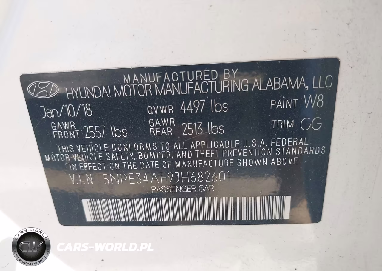 2018 Hyundai Sonata Limited VIN:5NPE34AF9JH682601 - 9
