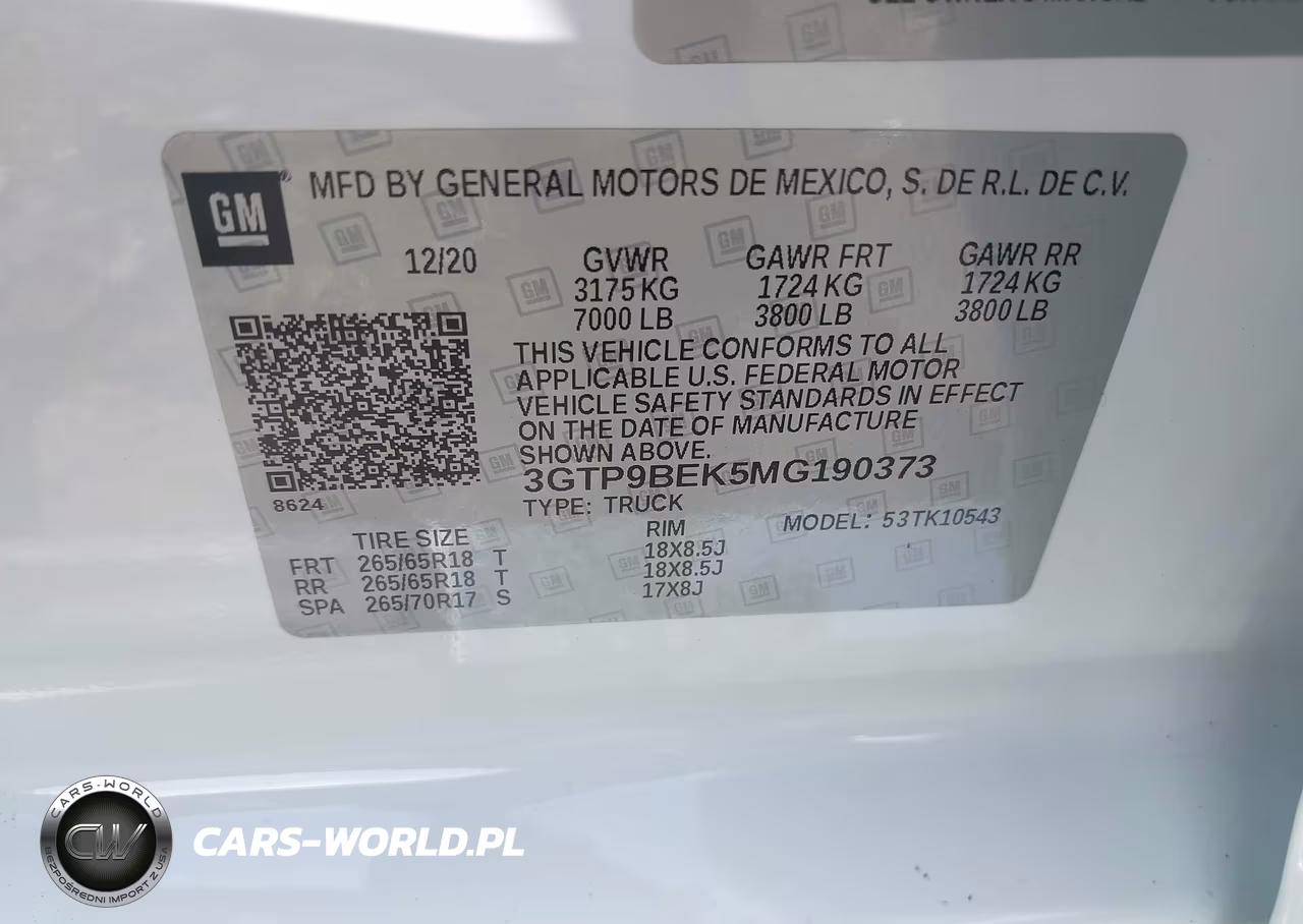 2021 GMC Sierra 1500 4Wd Short Box Sle VIN:3GTP9BEK5MG190373 - 9