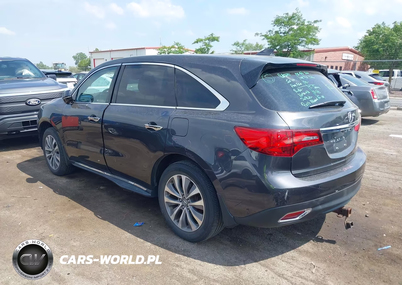 2015 Acura Mdx Technology Package VIN:5FRYD4H44FB011999 - 3