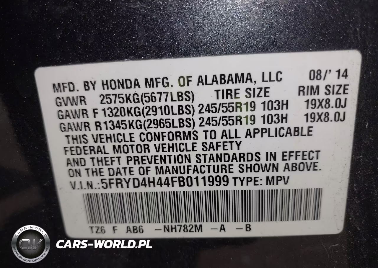 2015 Acura Mdx Technology Package VIN:5FRYD4H44FB011999 - 9