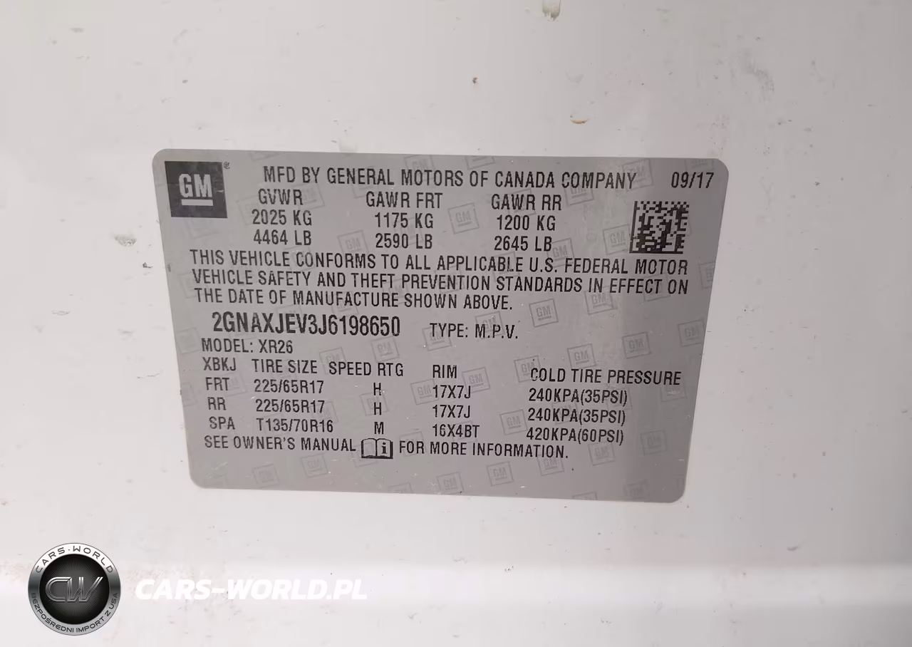 2018 Chevrolet Equinox Lt VIN:2GNAXJEV3J6198650 - 9
