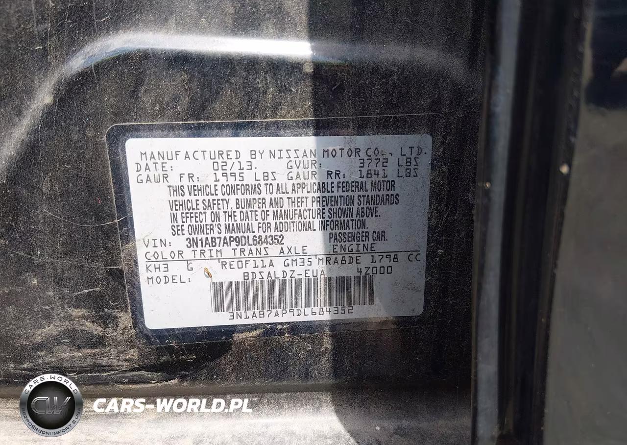 2013 Nissan Sentra Sv VIN:3N1AB7AP9DL684352 - 9