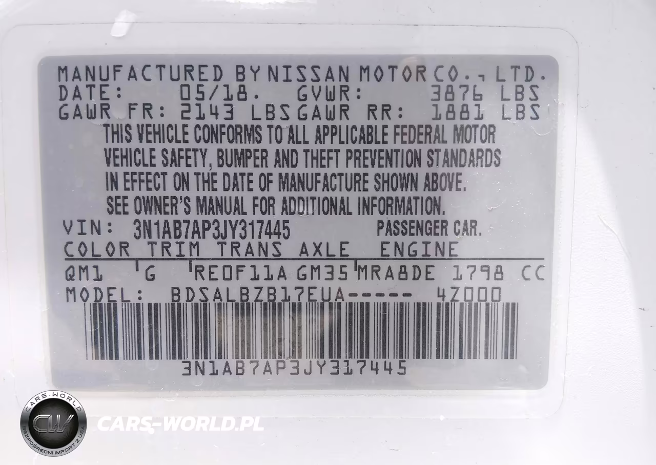 2018 Nissan Sentra S VIN:3N1AB7AP3JY317445 - 9