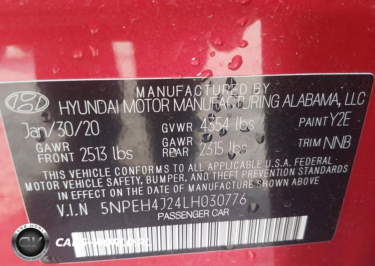 2020 Hyundai Sonata Limited VIN:5NPEH4J24LH030776 - 9