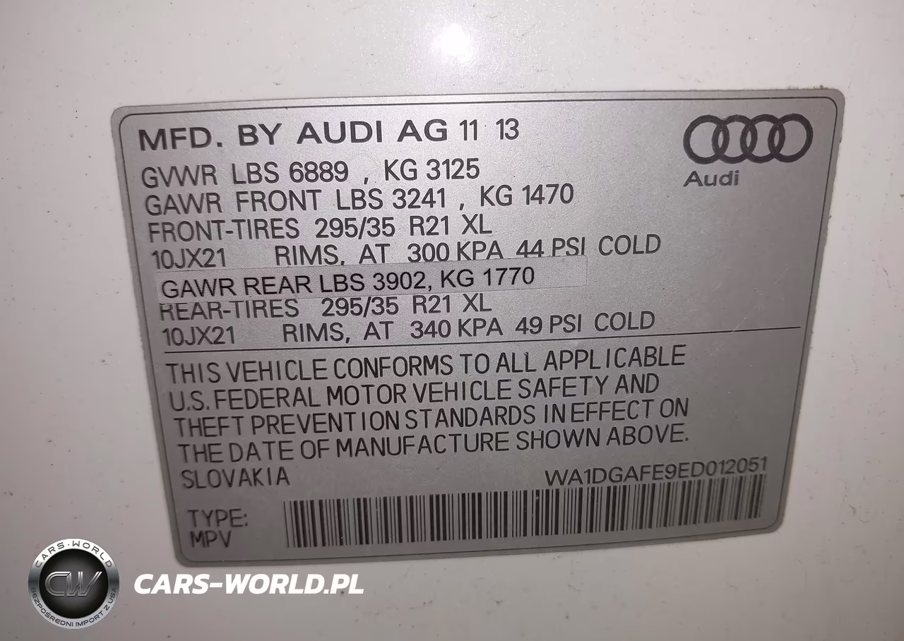 2014 Audi Q7 3.0T S Line Prestige VIN:WA1DGAFE9ED012051 - 9