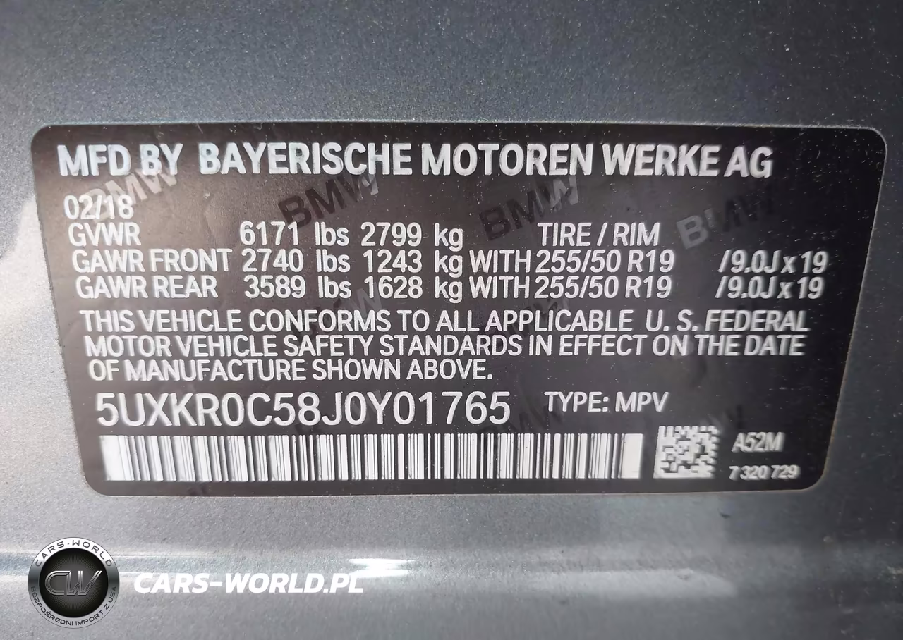 2018 BMW X5 xDrive35I VIN:5UXKR0C58J0Y01765 - 9