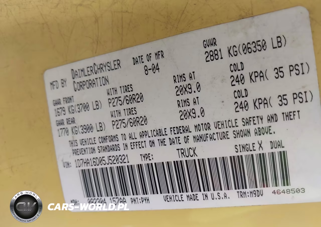 2005 Dodge Ram 1500 Slt-Laramie VIN:1D7HA16D05J520321 - 9