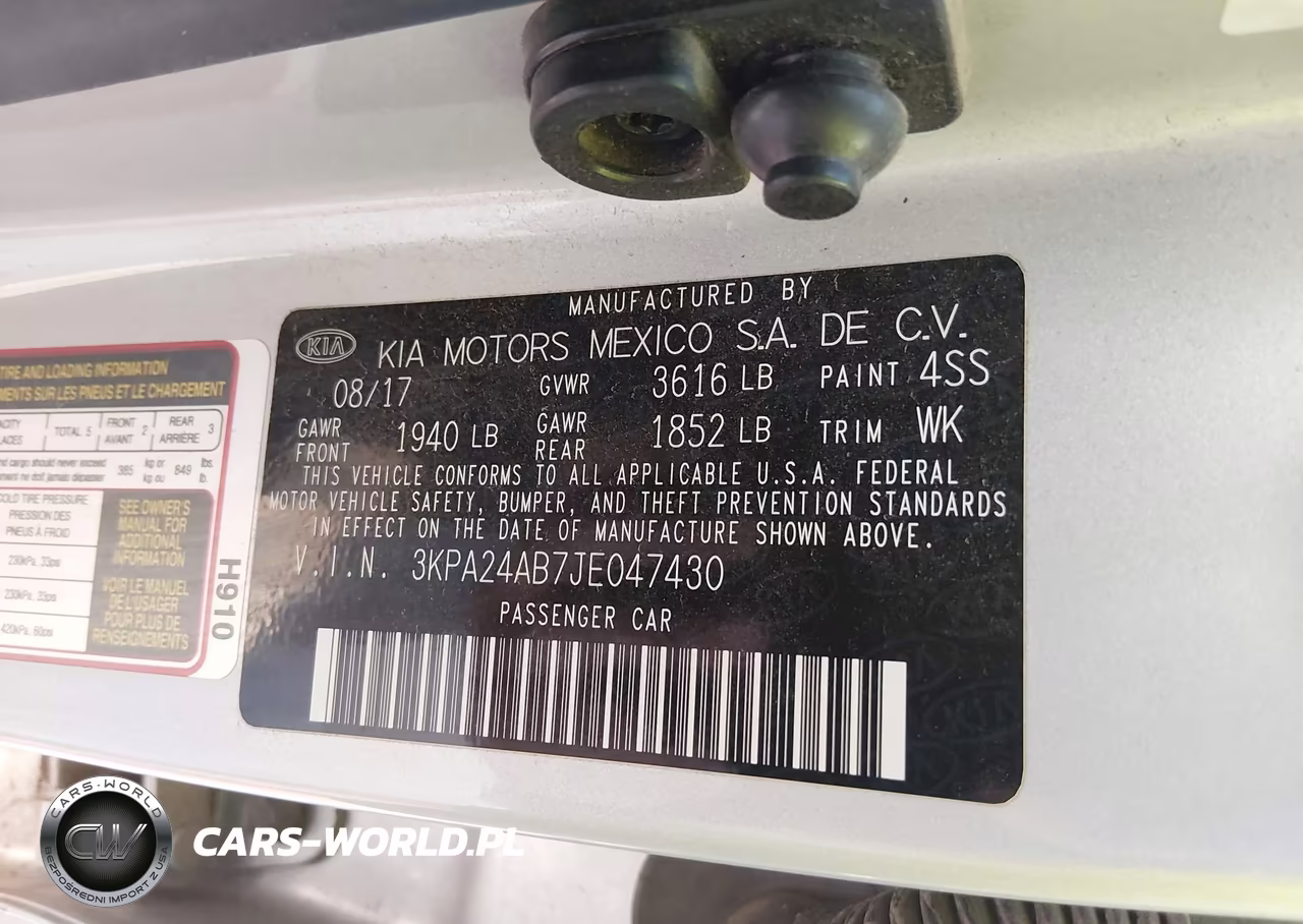 2018 Kia Rio S VIN:3KPA24AB7JE047430 - 9
