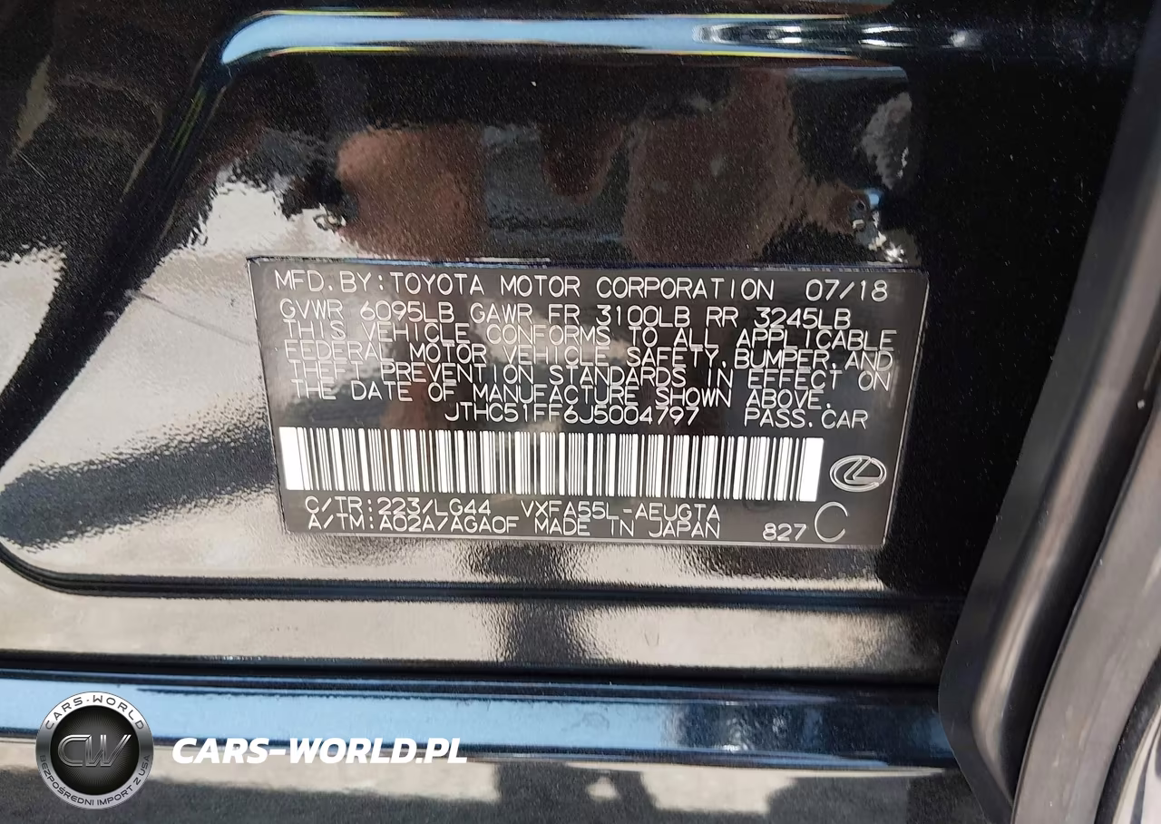 2018 Lexus Ls 500 VIN:JTHC51FF6J5004797 - 9