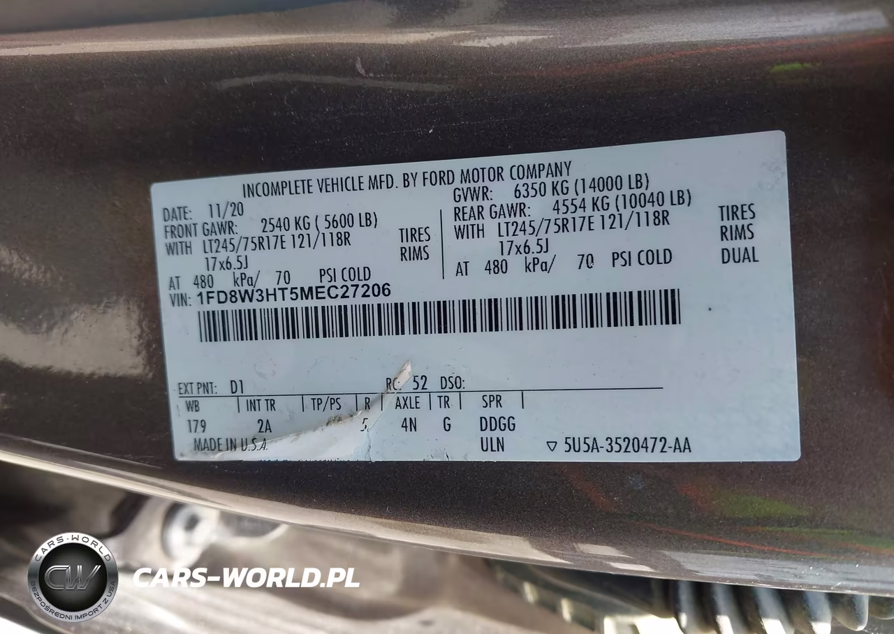 2021 Ford Super Duty F-350 Drw Xlt VIN:1FD8W3HT5MEC27206 - 9