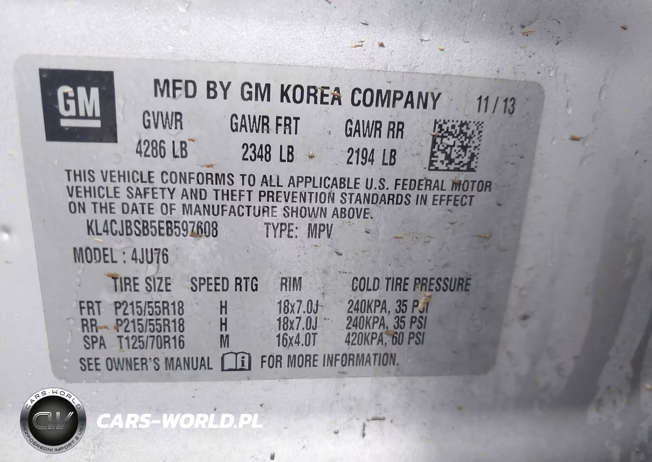 2014 Buick Encore Convenience VIN:KL4CJBSB5EB597608 - 9