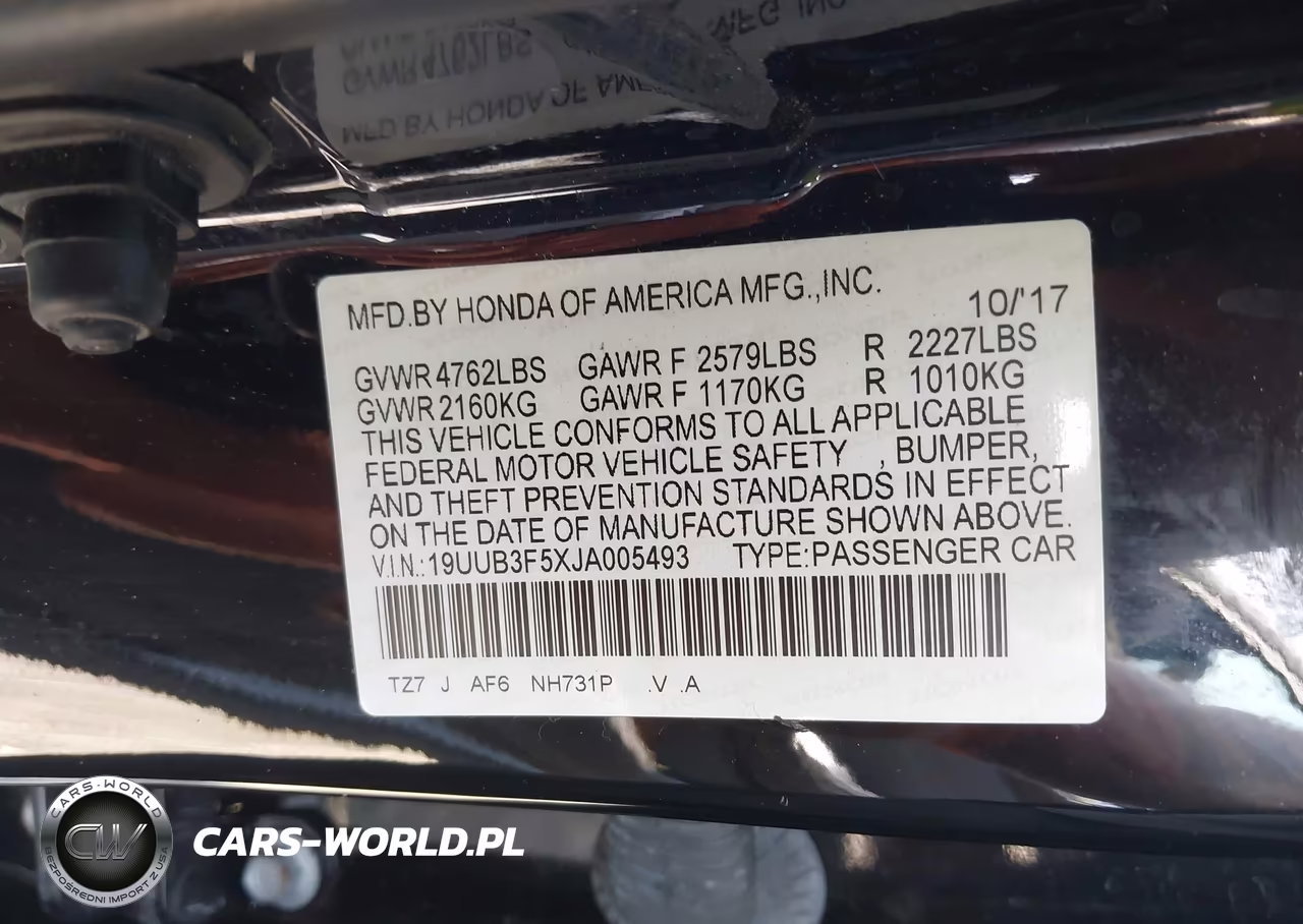 2018 Acura Tlx Tech Pkg VIN:19UUB3F5XJA005493 - 9