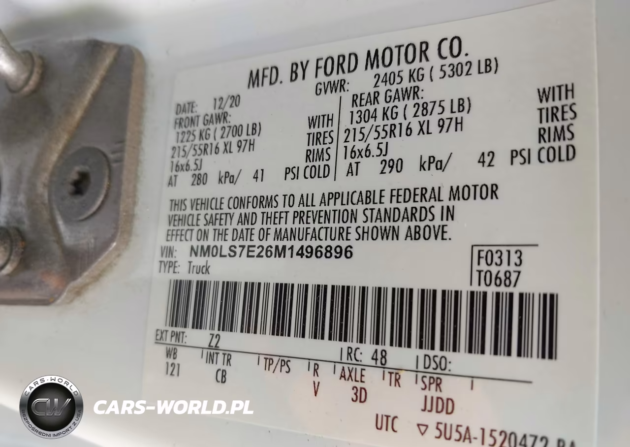 2021 Ford Transit Connect Xl VIN:NM0LS7E26M1496896 - 9