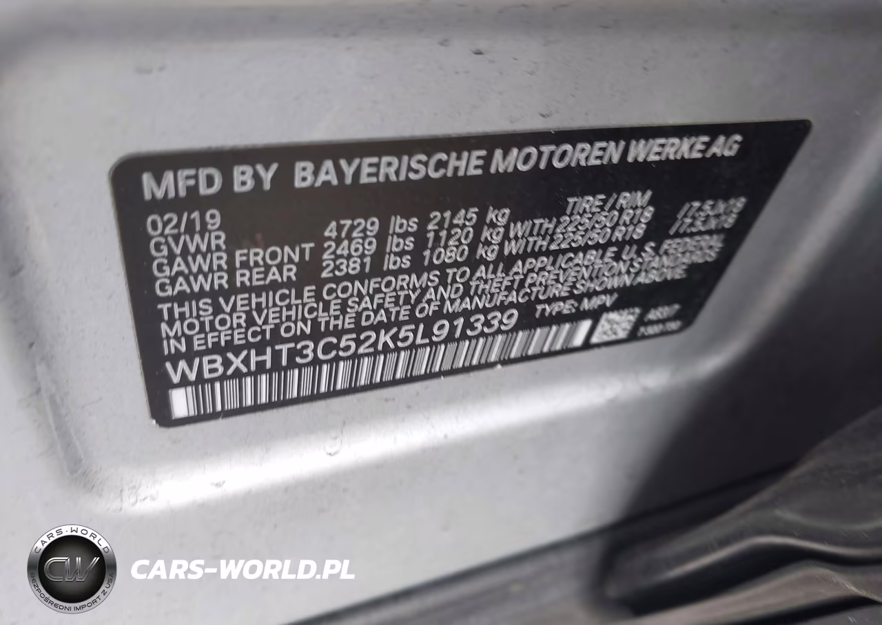 2019 BMW X1 xDrive28I VIN:WBXHT3C52K5L91339 - 9