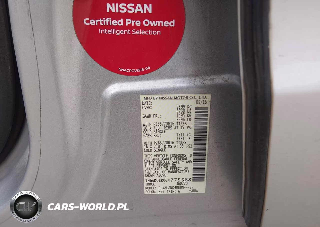 2016 Nissan Frontier Sv VIN:1N6AD0ER0GN775568 - 9