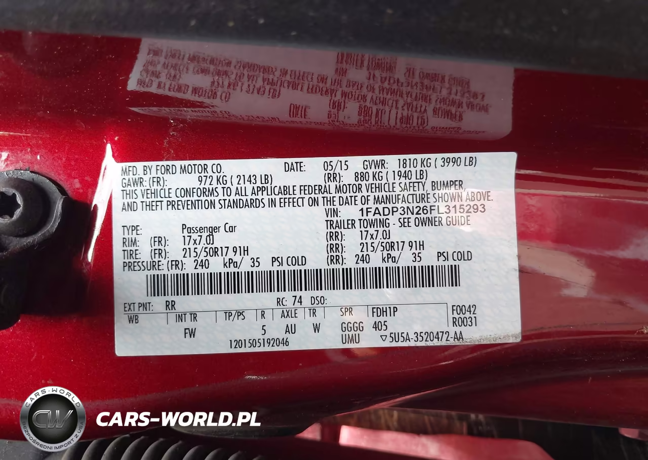 2015 Ford Focus Titanium VIN:1FADP3N26FL315293 - 9
