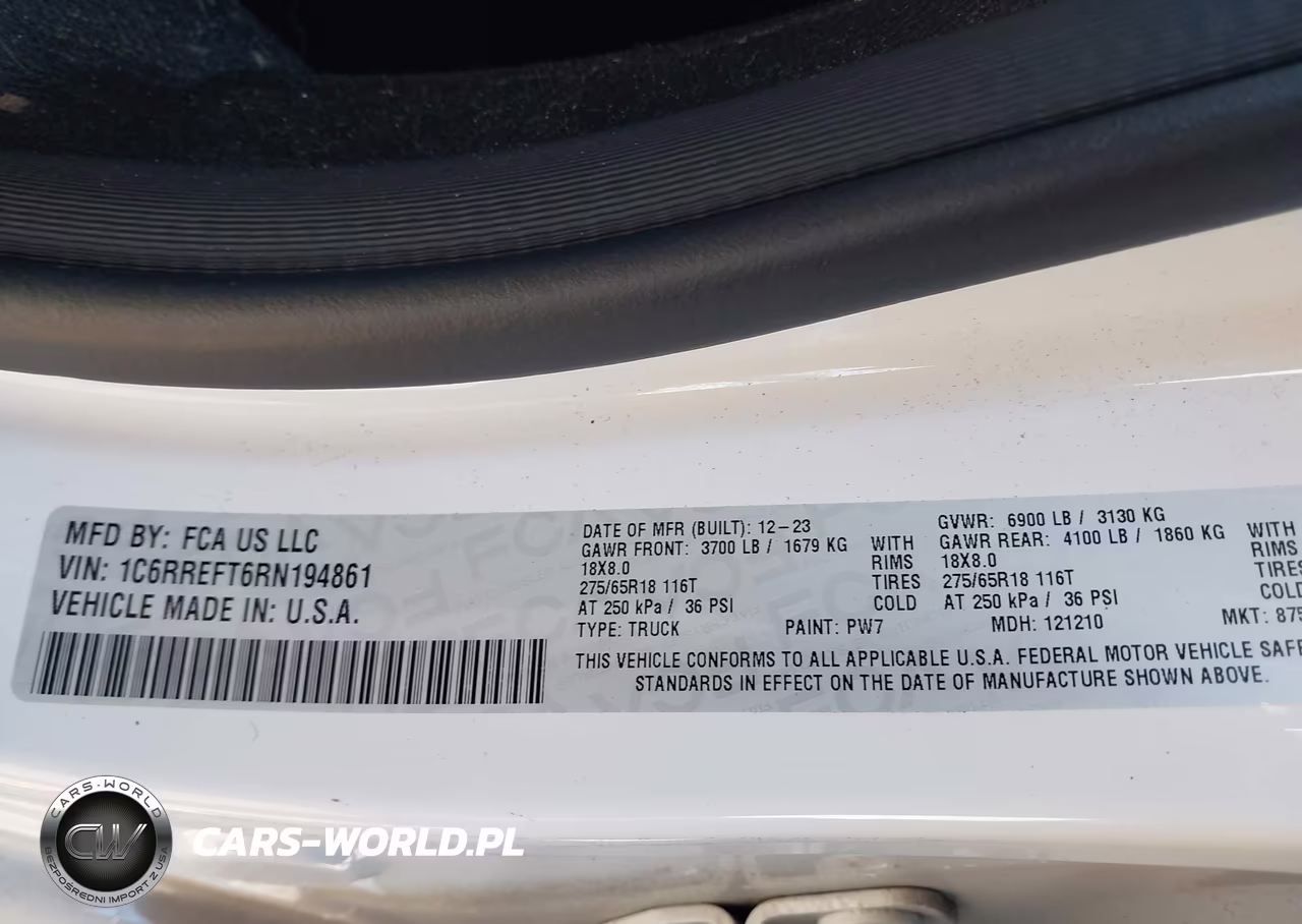 2024 Ram 1500 Lone Star 4X2 5'7 Box VIN:1C6RREFT6RN194861 - 9