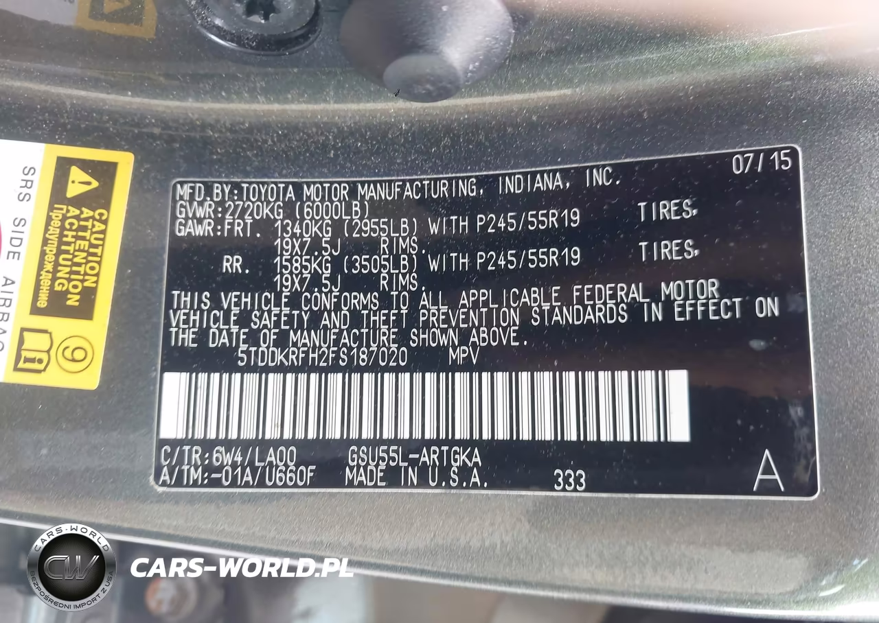 2015 Toyota Highlander Limited Platinum V6 VIN:5TDDKRFH2FS187020 - 9