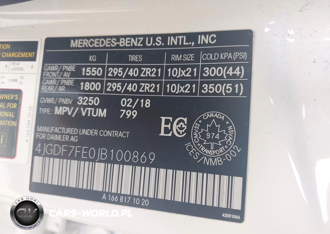 2018 Mercedes-Benz Amg Gls 63 4Matic VIN:4JGDF7FE0JB100869 - 9