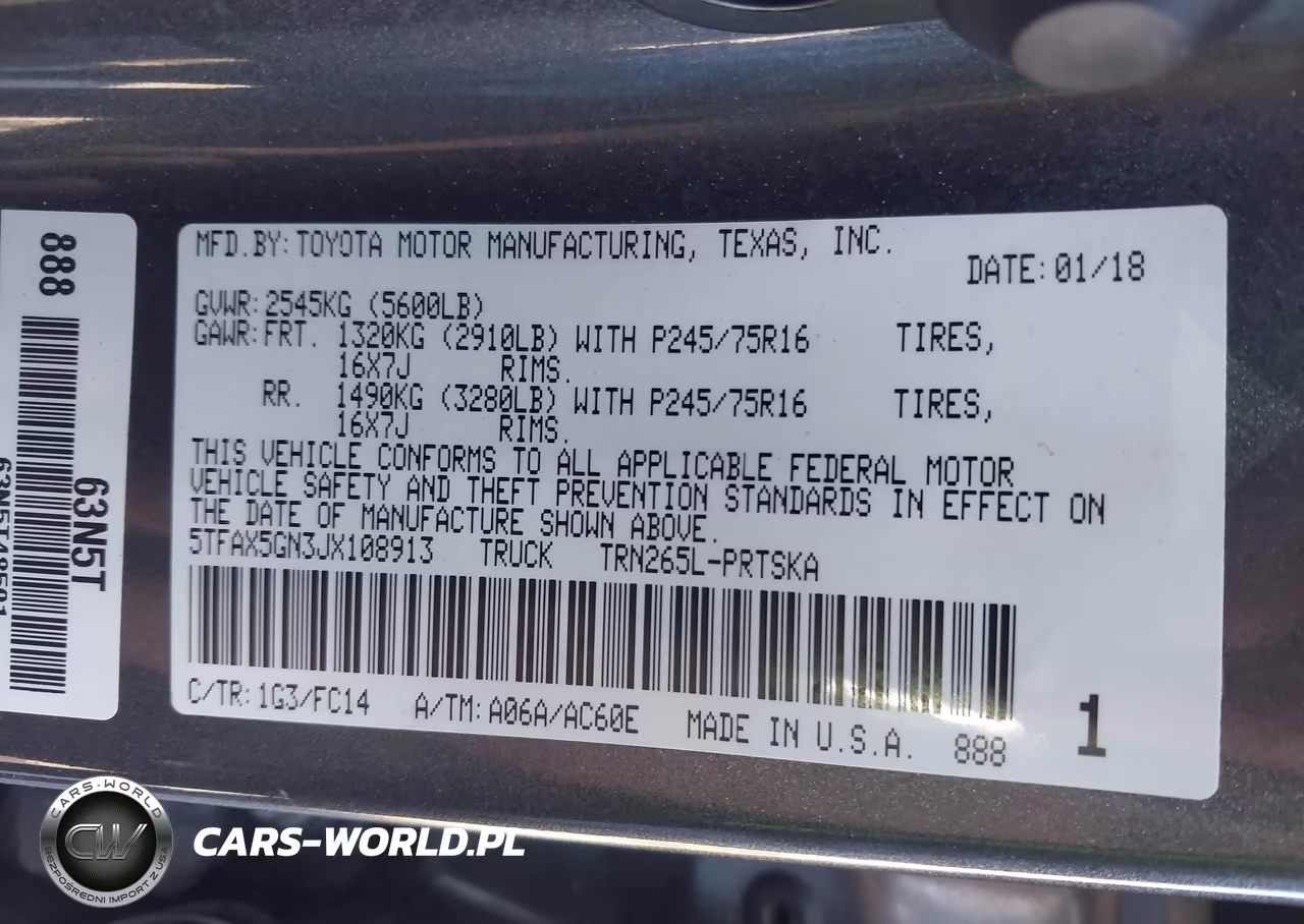 2018 Toyota Tacoma Sr5 VIN:5TFAX5GN3JX108913 - 9