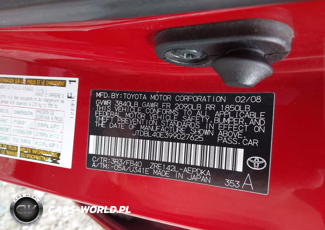 2009 Toyota Corolla Le VIN:JTDBL40E399027625 - 9
