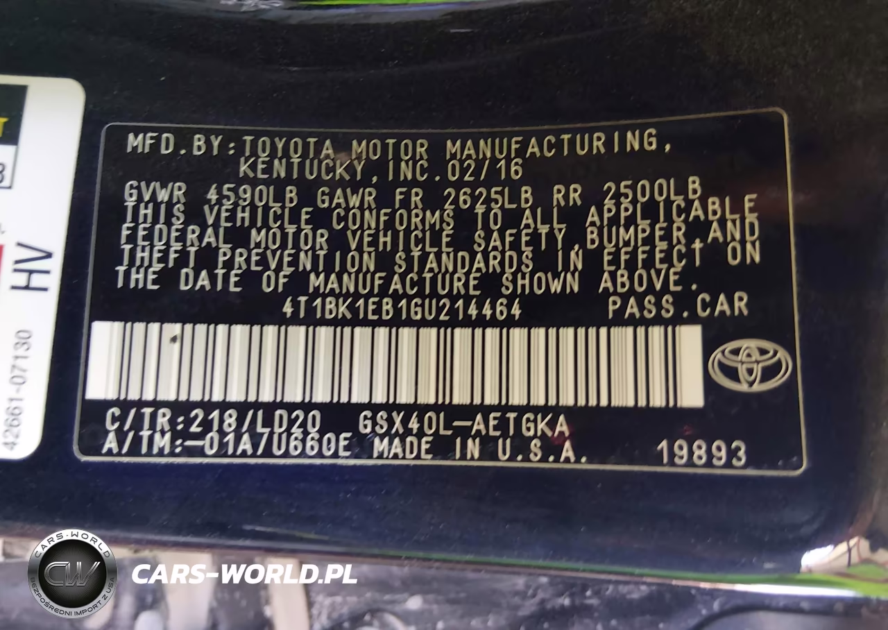 2016 Toyota Avalon Xle VIN:4T1BK1EB1GU214464 - 9