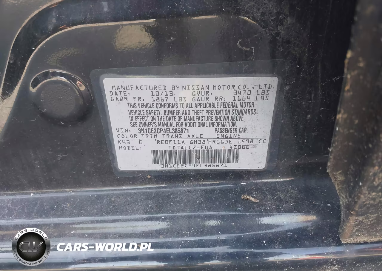 2014 Nissan Versa Note S Plus VIN:3N1CE2CP4EL385871 - 9