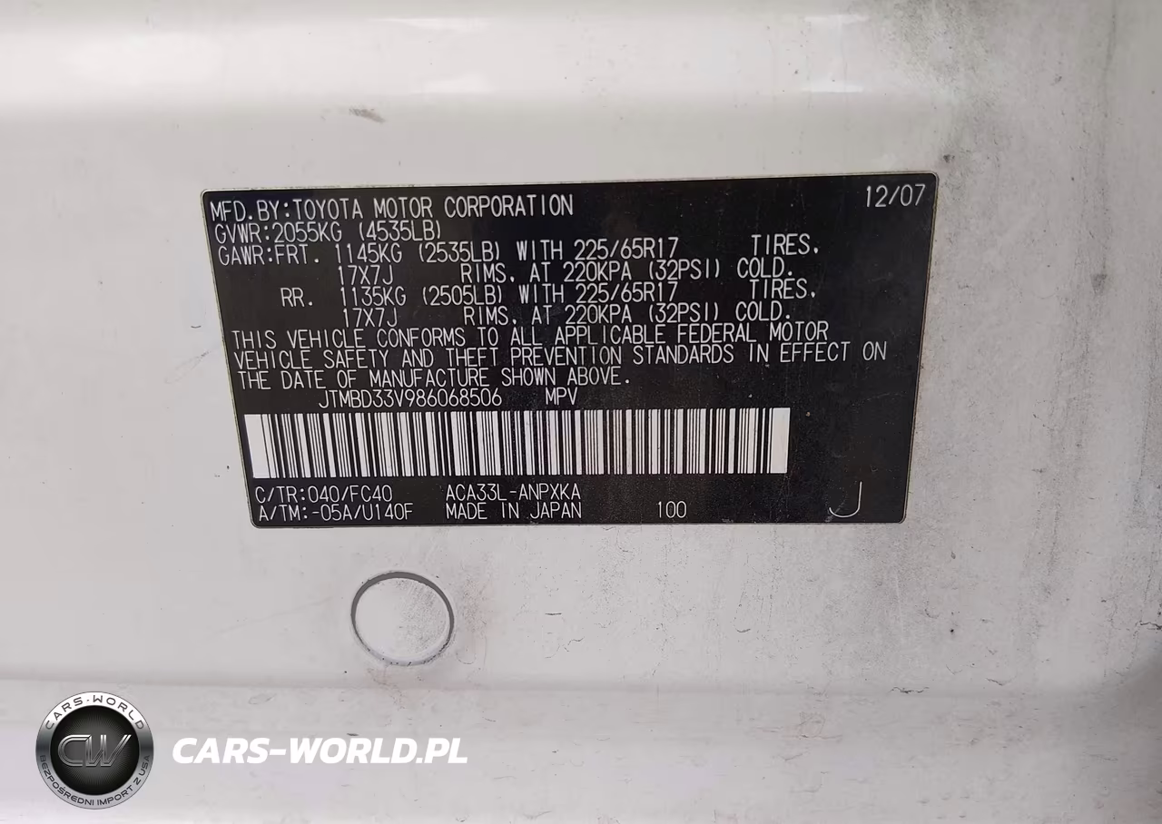 2008 Toyota Rav4 VIN:JTMBD33V986068506 - 9