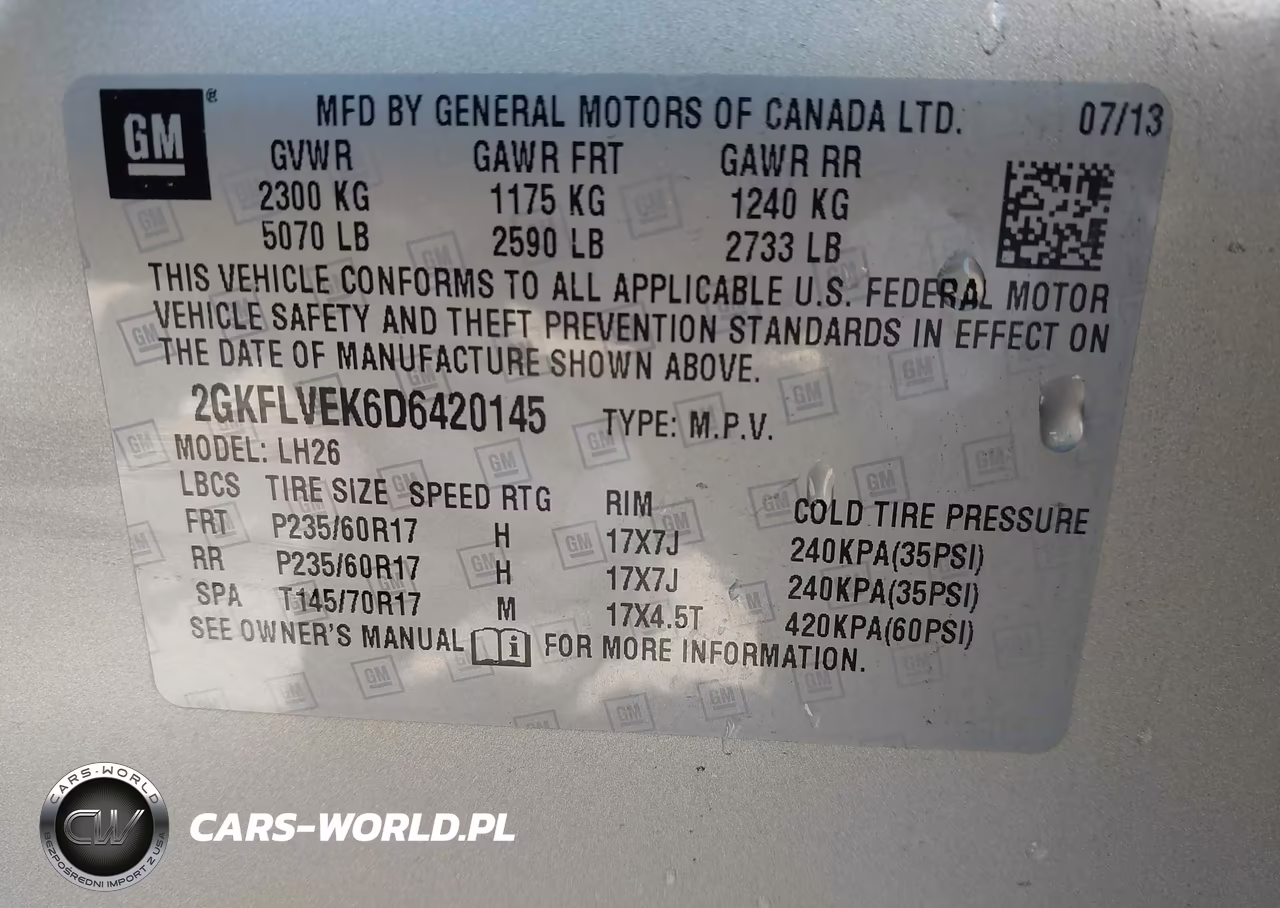 2013 GMC Terrain Slt-1 VIN:2GKFLVEK6D6420145 - 9