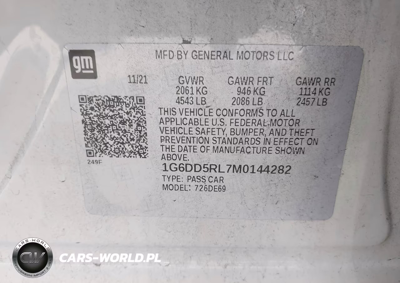 2021 Cadillac Ct4 V-Series VIN:1G6DD5RL7M0144282 - 9