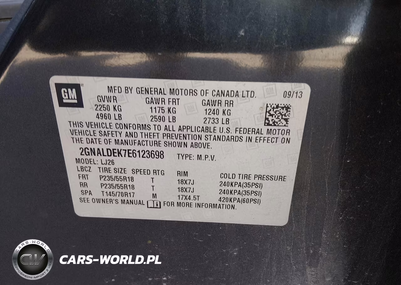 2014 Chevrolet Equinox Ltz VIN:2GNALDEK7E6123698 - 9